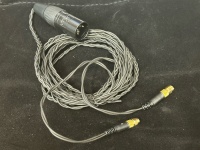 HiFiMAN OCC Headphone Cable 4 Pin XLR To 2x Mini Coax Connectors 3.0m - NEW OLD STOCK